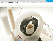 Tablet Screenshot of aftonplastics.com